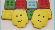 Biscoito Decorado de Mel Lego