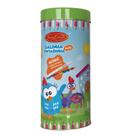 Biscoito Galinha Pintadinha Mini Santa Edwiges Ao Leite Ganhe 1 Lápis Multicolorido Sortidos Lata