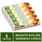 Biscoito Gullón S/ Açúcar, Sandwich Choco, 5 Pacotes de 250g