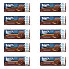Biscoito Integral Linea Cacau e Cereais Kit 10 Pacotes 100g Biscoito Integral Linea Cacau e Cereais Kit 10 Pacotes 100g