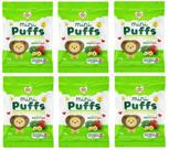Biscoito Mini Puffs Snacks Brócolis E Maçã 6x15g Nhami Mami