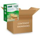 Biscoito natural vegetais fase dentição papapá 36g contendo 3 caixas com 9 pacotinhos individuais cada