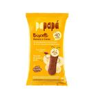 Biscoito Papapá Sem Açúcar Sabor Banana e Cacau - 60g