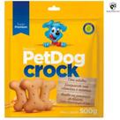 Biscoito Petdog Crock Premium 500g Cães Raça Media/grande