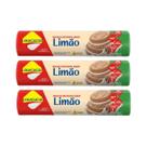 Biscoito Recheado Diet Zero Lactose Limão 120g Lowçucar Kit 3 Sabor Cítrico Textura Crocante Biscoito Recheado Diet Zero Lactose Limão 120g Lowçucar Kit 3 Sabor Cítrico Textura Crocante