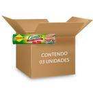 Biscoito Recheado Limão Zero Lactose, Zero Açúcar Lowçucar contendo 3 pacotes de 120g cada