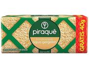Biscoito Salgado Piraquê Água e Gergelim Crocante, Leve e Saboroso, Ideal para Lanches e Acompanhamentos