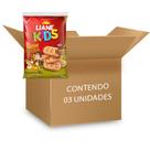 Biscoito Sem Lactose Maizena Integral Mini Liane contendo 3 pacotes de 100g cada