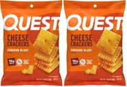 Biscoitos de queijo Quest Cheddar Blast com alto teor de proteína
