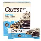 Biscoitos e creme mergulhados em Protein Bars Quest Nutrition 4x18g