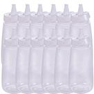 Bisnaga branca de maionese 520ml com tampa Flip 12 unidades Plasutil ref. 16291