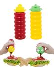 Bisnaga divertida kit c/ 2 bisnaga para ketchup e mostarda