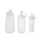 Bisnaga Transparente Tubo Bico Fino Plastico 250 380 520ml