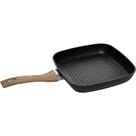 Bistequeira de indução alumínio com revestimento cerâmico wolff granilite preto 24cm