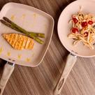 Bistequeira de Indução em Alumínio com Revestimento Cerâmico