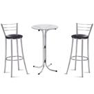 Bistrô com 2 banquetas cromadas-GatMagazine Bistrô com 2 banquetas cromadas-GatMagazine
