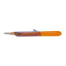 Bisturi descart. com disp. seg. lamina inox 15 cabo3 uniqmed tamanho:n15 c3