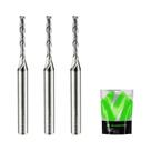 Bit de roteador SHARPRO Extra Long Spiral Upcut, conjunto de 3 peças com haste de 1/4”