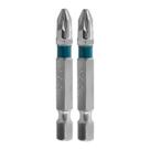Bit Para Parafusadeira PZ2 50mm Aço 2 Peças Gross