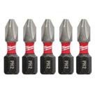 Bit philips ph2 x 25mm c/05 pçs 48-32-4601 milwaukee