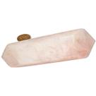Biterminado Quartzo Rosa Pedra Natural 12 a 13cm Tipo C Biterminado Quartzo Rosa Pedra Natural 12 a 13cm Tipo C
