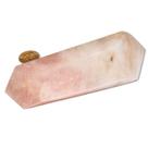Biterminado Quartzo Rosa Pedra Natural 13 a 14cm Tipo C Biterminado Quartzo Rosa Pedra Natural 13 a 14cm Tipo C