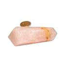 Biterminado Quartzo Rosa Pedra Natural 80 a 90mm Tipo C Biterminado Quartzo Rosa Pedra Natural 80 a 90mm Tipo C