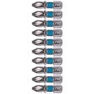 Bits Curto Phillips 1/4 POL 25 mm PH2 com 10 Peças GROSS