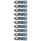 Bits Curto Phillips 1/4 POL 25 mm PH2 com 10 Peças GROSS