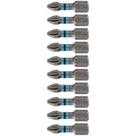 Bits de Torção Phillips 1/4 POL 25 mm PH2 com 10 Peças GROSS
