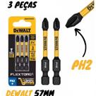 Bits Ph2 Dewalt 3 Peças Medio 57mm DWAF2PH2IR3