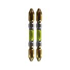 Bits Ph2 Duplo 65mm Super Pro Para Uso Industrial - 2 Peças - Ponta Magnética
