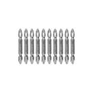 Bits Philips Ponta Dupla Ph2 65 Mm 10 Peças