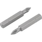Bits Phillips com Encaixe de 1/4" e Ponta nº 2 de 1/4" x 38mm com 2 peças - 3539202038 - VONDER Bits Phillips com Encaixe de 1/4" e Ponta nº 2 de 1/4" x 38mm com 2 peças - 3539202038 - VONDER