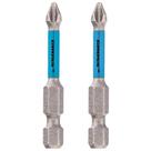 Bits Phillips de Torção 1/4 x 1/4 POL 50 mm PH2 com 2 Peças GROSS