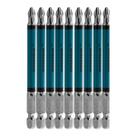 Bits Phillips Ph2 90mm 10pçs Aço S2 Gross Magnetizado