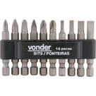 Bits/ponteira crv c/10pcs enc 1/4pol vonder