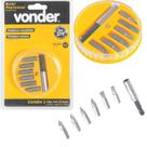 Bits/ponteira crv c/7pc enc 1/4 vonder