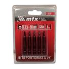 Bits Ponteira Fenda 1/4 Sl 3.5mm X 50mm Kit 5 Pçs - Mtx