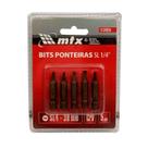 Bits Ponteira Fenda 1/4 Sl 4.0mm X 38mm Kit 5 Pçs - Mtx Bits Ponteira Fenda 1/4 Sl 4.0mm X 38mm Kit 5 Pçs - Mtx