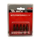 Bits Ponteira Fenda 1/4 Sl 4.5mm X 25mm Kit 5 Pçs F.l - Mtx Bits Ponteira Fenda 1/4 Sl 4.5mm X 25mm Kit 5 Pçs F.l - Mtx