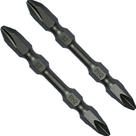 Bits Ponteira Phillips 65mm PH2 Imantado Ponta Dupla de Impacto 2 Peças Webkits