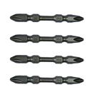 Bits Ponteira Phillips 65mm PH2 Imantado Ponta Dupla de Impacto 4 Peças Webkits