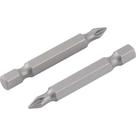 Bits/ponteira Phillips S2, Encaixe 1/4", nº 2, 1/4" x 50 mm, com 2 Peças, Vonder OstenVonder
