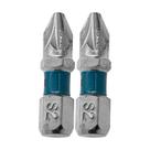 Bits pozidriv pz2, aco cromo molibdenio, 25mm, 2pcs // gross Bits pozidriv pz2, aco cromo molibdenio, 25mm, 2pcs // gross