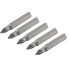 Bits Pozidrive com Encaixe de 1/4" e nº 1 de 38mm com 5 Peças - 3538301038 - VONDER
