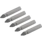 Bits Pozidrive com Encaixe de 1/4" e Ponta nº 2 de 38mm com 5 Peças - 3538302038 - VONDER
