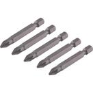 Bits Pozidrive com Encaixe de 1/4" e Ponta nº 2 de 50mm com 5 Peças - 3538302050 - VONDER Bits Pozidrive com Encaixe de 1/4" e Ponta nº 2 de 50mm com 5 Peças - 3538302050 - VONDER