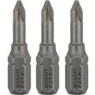Bits Pozidrive Extra Hard PZ1 25mm 3 Unidades - 2607001554000 - BOSCH