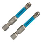 Bits torcao ph3, para ferramentas de impacto, aco cromo molibdenio, 50mm, 2pcs // gross